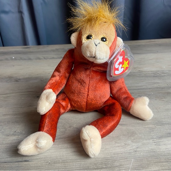 Ty Other - ty beanie baby SCHWEETHEART 1999, Orange‎ and Tan